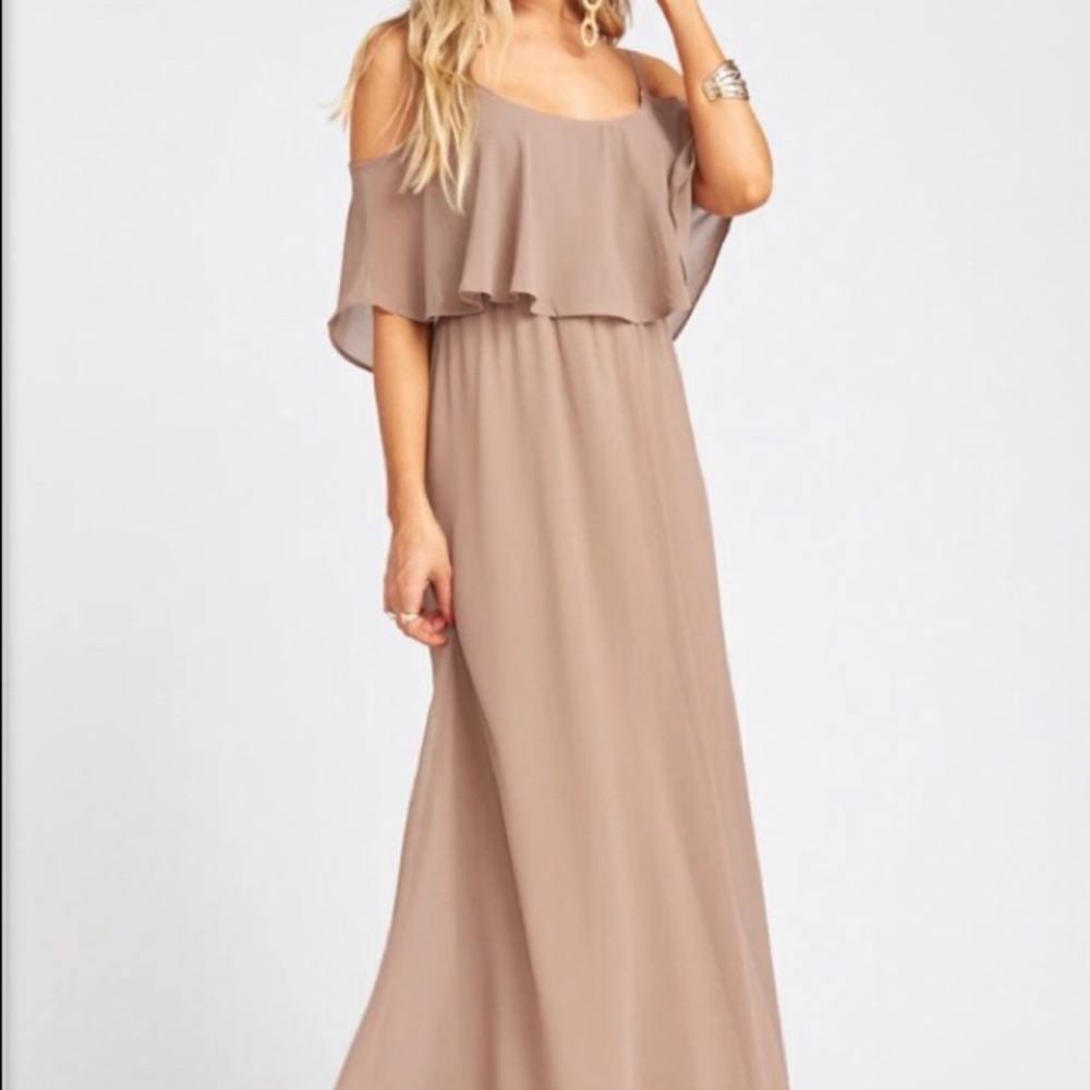 “Caitlin Ruffle Maxi Dress” - Bridesmaid Dress